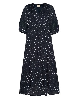 Bolette Kleid - Black Dots